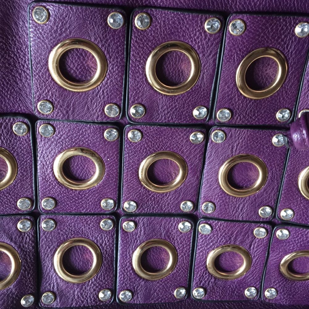 Govali Purple leather Bag